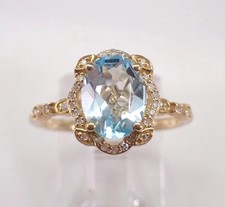 2Ct Pear Lab Created Blue Topaz Halo Engagement Ring 14K Yellow Gold Plated