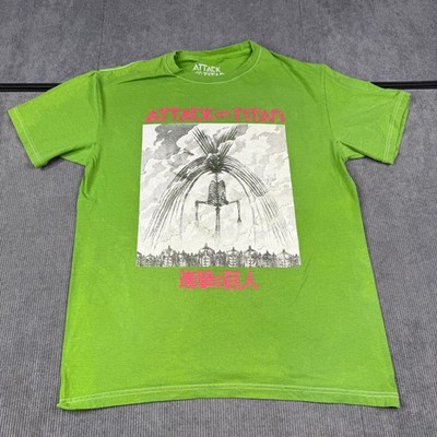 Attack on Titan Graphic T-shirt The Rumbling Founding Green Titan Sz-M