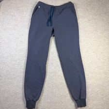 FIGS Technical Collection Women S Charcoal Gray Jogger Scrub Pants Drawstring