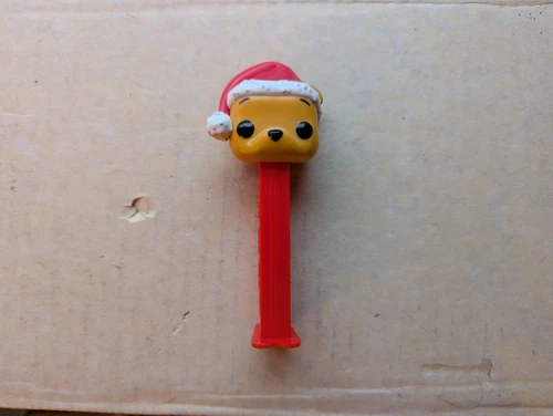 Funko Disney POP! PEZ Winnie the Pooh Santa Hat - Exclusive Candy Dispenser USED