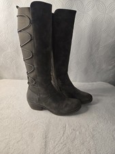 Chocolate Gray Knee High Sz 10 Women's Boots