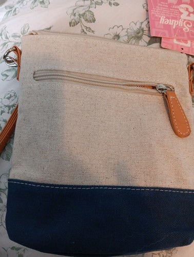 Stone Mountain Sydney Three Way Bag Handtasche Umhängetasche Navy und Natur Neu mit Etikett - Bild 5 von 5