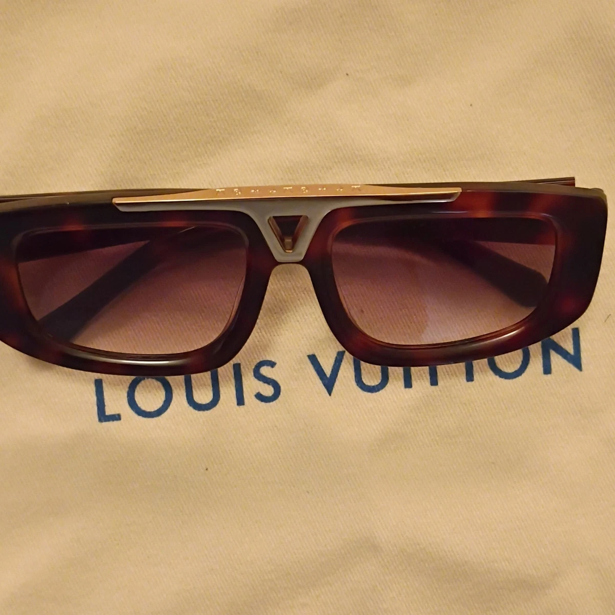 Louis Vuitton Brown Plastic Frame Sunglasses for Women for sale | eBay