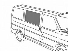 VW T4 Schiebefenster Mitte Beifahrerseite get&ouml;nt Seitenscheibe