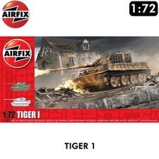 Tiger 1 PZKPFW Panzer Tank WWII German 1:72 scale model kit AIRFIX A02342