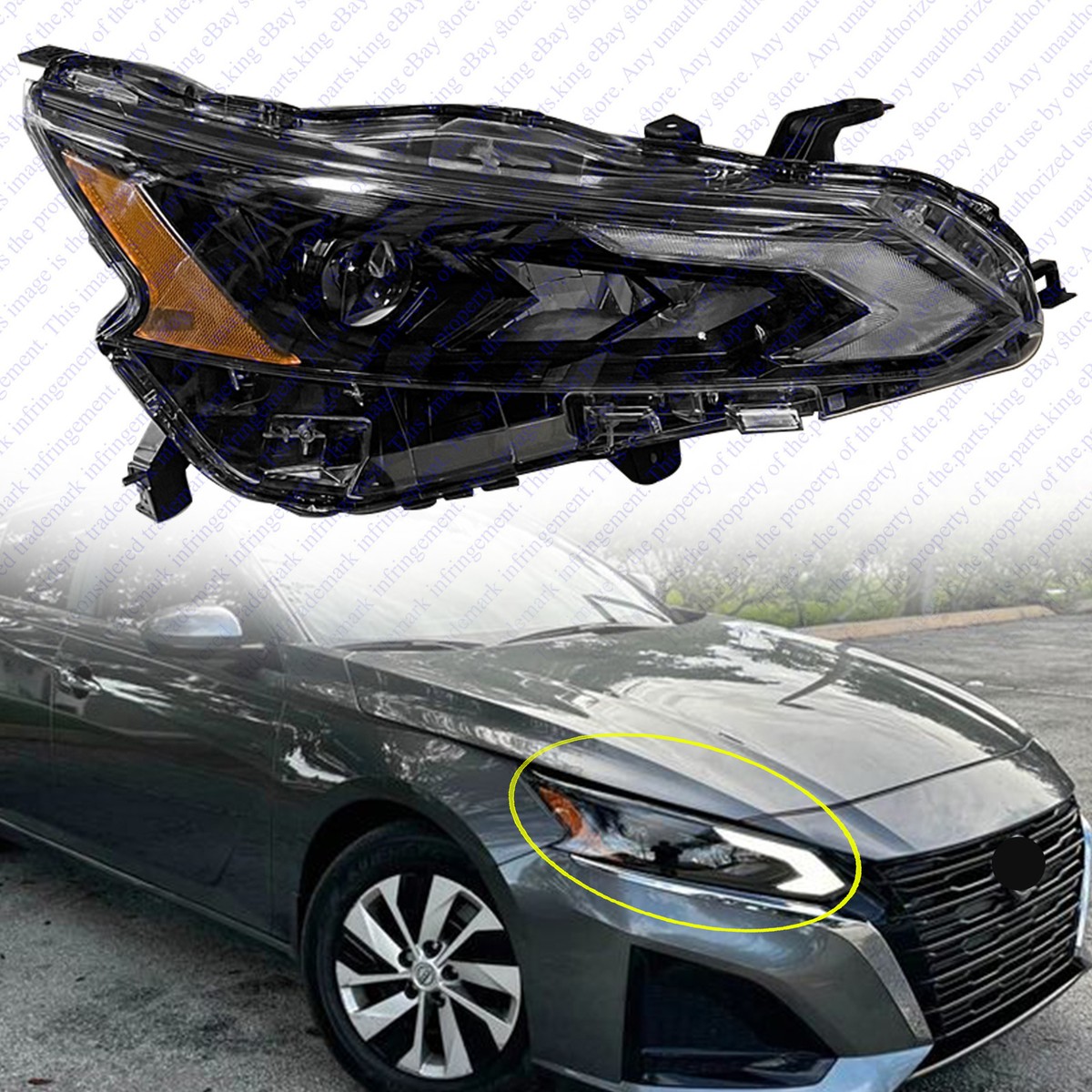 For 2023 2024 Nissan Altima Full LED Headlight Assembly