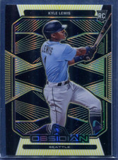 2020 Chronicles Obsidian Kyle Lewis Yellow Electric Etch Rookie RC #13 02/10