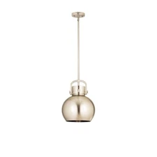 Innovations Newton Metal Sphere 10" Stem Pendant, SN/SNM - 410-1SM-SN-M410-10SN