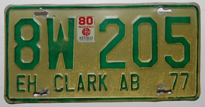 Nummernschild Philippines. Genutzt U.S. Forces Philippines ''CLARK AIR BASE 1977''