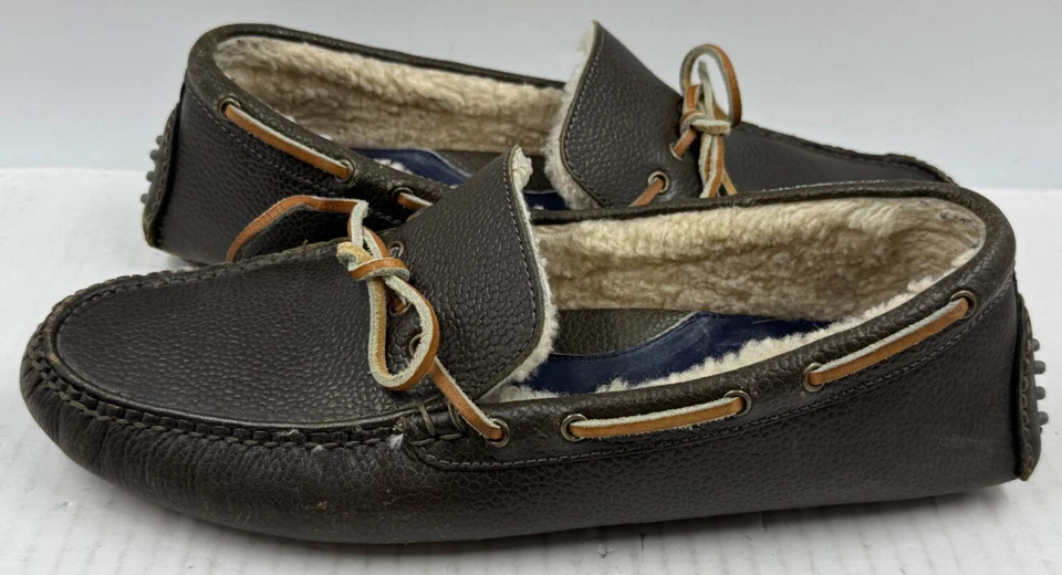 Mocasines Cole Haan Air Grant para Hombres 10 Cuero Marrón Sin usar, puntera forrada de vellón Zapatilla Foto 2 de 4