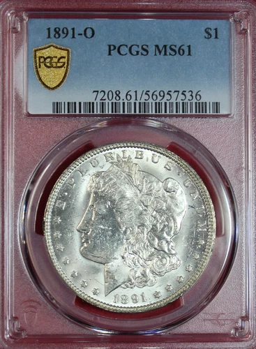 1891-O MORGAN DOLLAR PCGS MS61
