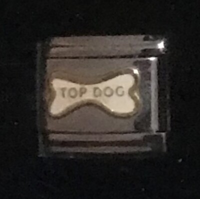 Top Dog Bone Wholesale Italian Charm Enamel Link 9MM K19
