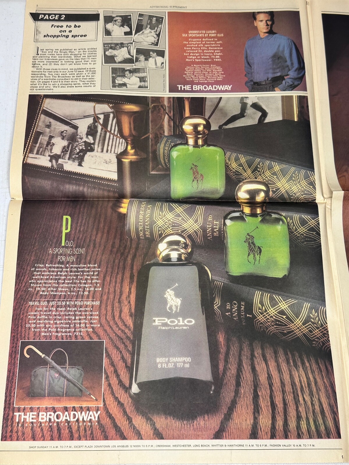 SAINT LAURENT Giacca Bomber Broadway SoCal 1988 Uomo Inserto PACC Pierre Cardin YSL Pubblicità