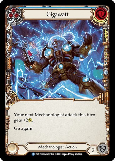 Gigawatt (Blue) Rare Bright Lights Flesh and blood TCG NM