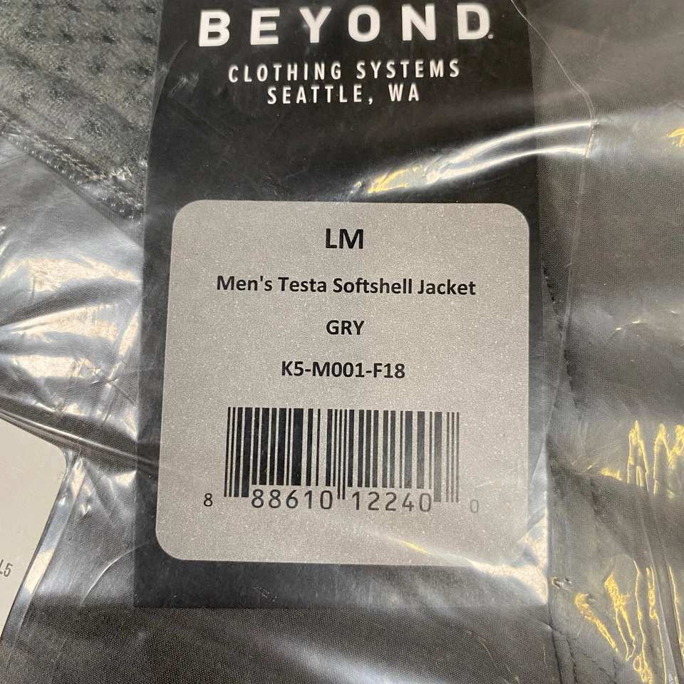 Beyond Clothing Testa L5 Cold Softshell Jacket Manatee Grey Medium Long ML - Image 2 of 4