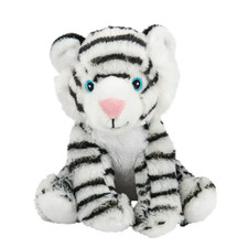 Nuevo juguete de peluche de tigre blanco seguro para la tierra de 8" para niños pequeños bebés edades 0+