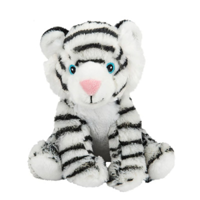 New 8'' Earth Safe White Tiger Stuffed Animal Plush Toy Toddler Baby Ages 0+