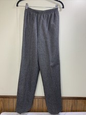 Vintage Wool Pants Women  s Size Size 8 Pull On Elastic Waist Fully Lined USA