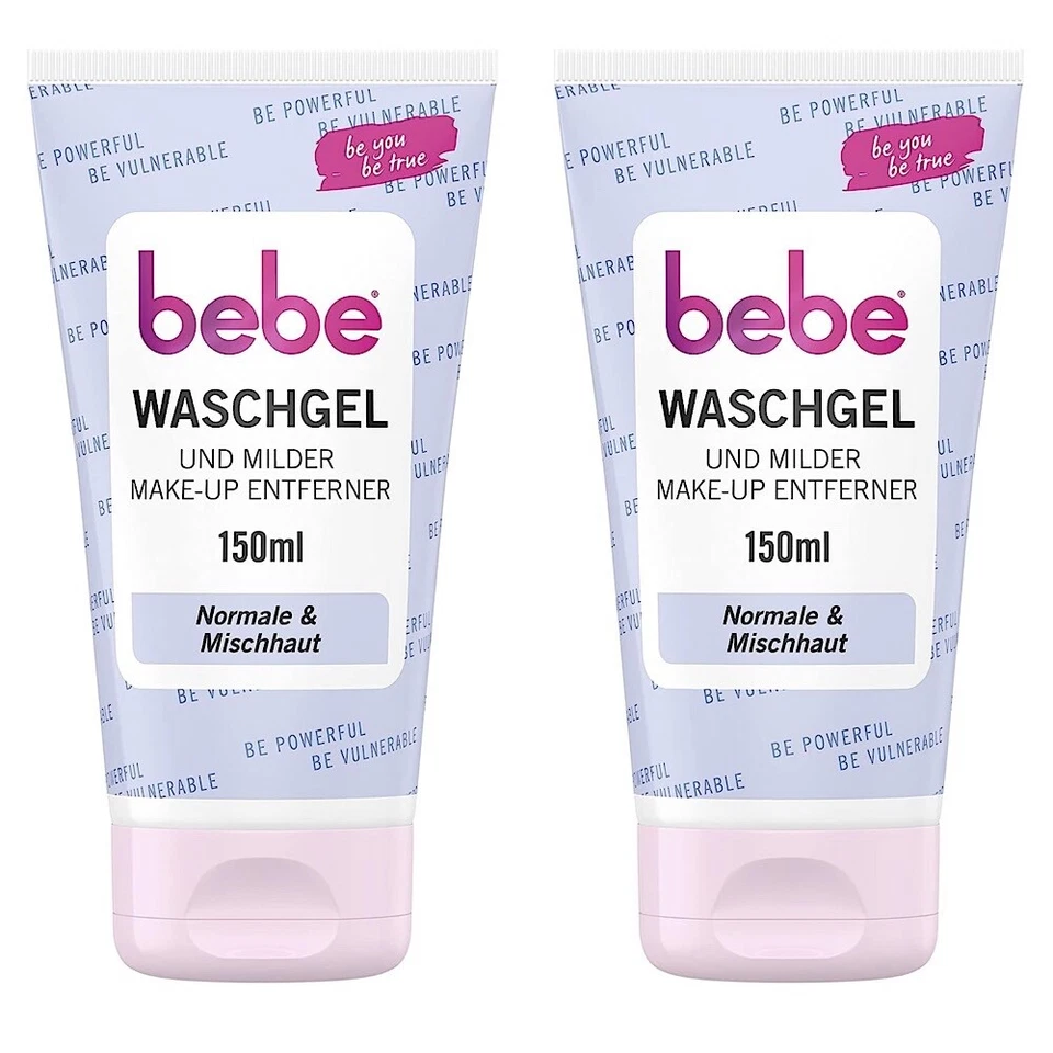 ✅ bebe Waschgel milder Make-Up Entferner Gesichtsreinigung Aprikose 2x 150ml ✅