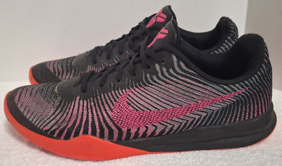 Nike KB Mentality 2 Black Pink Blast Kobe Bryant 818952-008 Men's Size 10.5