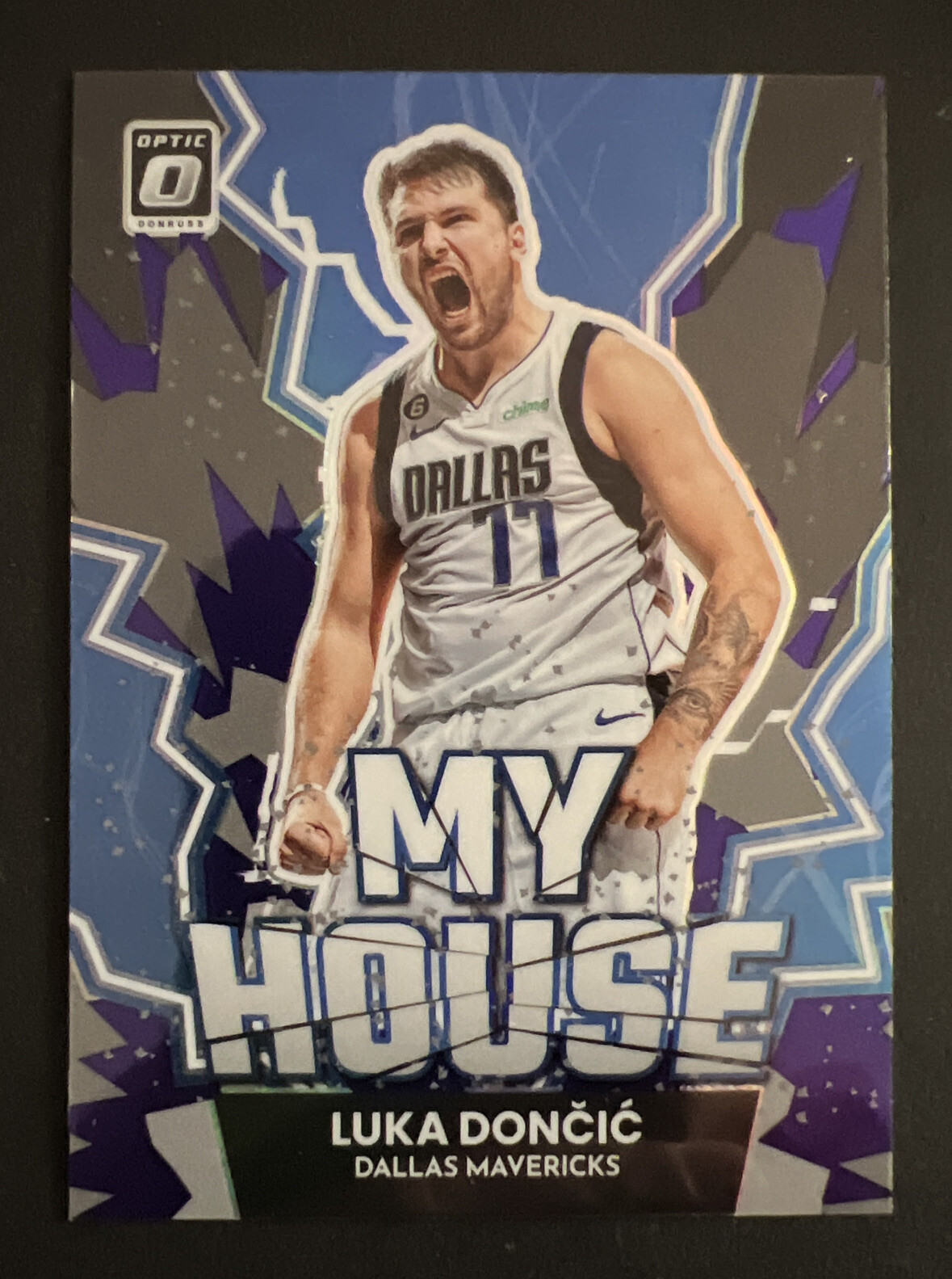2022-23 Panini Donruss Optic LUKA DONCIC #3 My House Purple Prizm