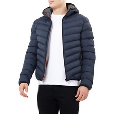 Mens Quilted Hooded Jacket by Brave 