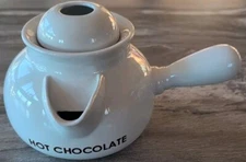 Harry & David Hot Chocolate Pot w/ Handle Removable Lid Excellent Holiday Party