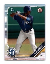 2019 Bowman Draft  Joshua Mears  FBC BD-180