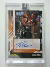 2020-21 Panini Instant NBA Terance Mann Orange Parallel Auto SSP Prizm 4/10