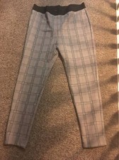 M S Checked Trousers Size 18