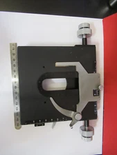 TIYODA JAPAN POL STAGE XY TABLE ROTABLE MICROSCOPE PART AS PICTURED F8-A-91