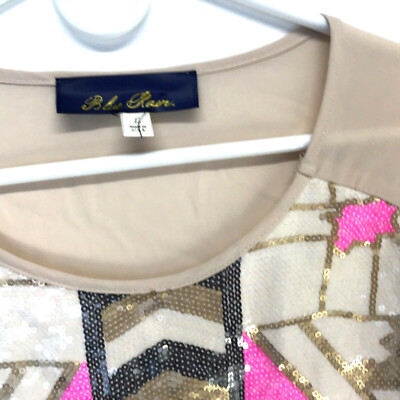 Blue Rain Ladies Top Multi Color Size L