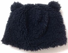 Toddler PLUSH BEANIE w/ EARS Winter Hat Fuzzy Bear Critter Boy/Girl 12-24 MONTHS