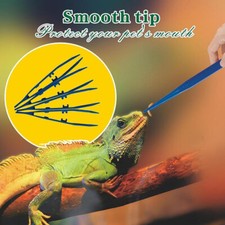 1Sets/4x Reptiles Feeder Tweezer Plastic Terrarium Clamp Feeding Tongs Kid Clips