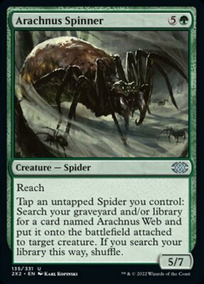 MTG ARACHNUS SPINNER FOIL EXC - ARACHNUS SPINNER 135 - 2X2 - MAGIC