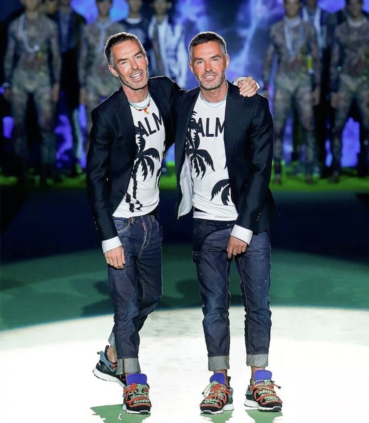 £460 Dsquared2 Runway Collection 2-Piece Vest T-shirt IT52 image 2