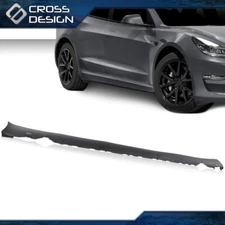 Fit For 2017-2022 Tesla Model 3 Right RH Side Skirt Molding Rocker Lower Cover