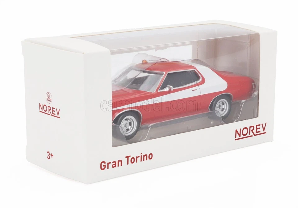 MODELLINO AUTO STATICO NOREV FORD GRAN TORINO COUPE 1976 STARSKY HUTCH 1/43 - Immagine 4 di 4