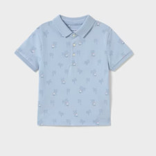 Polo Mayoral Boys manica corta fantasia 1109 nuova taglia 104/4 Y