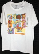 New With Tags Nickelodeon Multiple Characters T-Shirt.  Size Large.