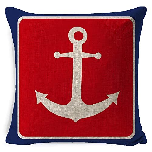 Set Of 6 Pillow Covers 18x18 Nautical Sailing Throw Pillow Covers And