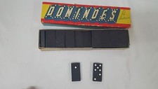 Vintage Dominoes set By Halsam, full 28 Piece set