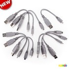 Lot of 10 Short 6.5" USB to Micro USB Cable Fast Data Sync Charger Cable Cord
