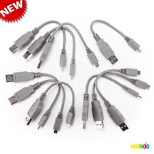 Lot of 10 Short 6.5" USB to Micro USB Cable Fast Data Sync Charger Cable Cord