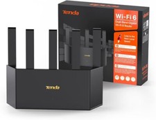 Tenda AX1500 WiFi 6 Router   Dual Band Gigabit Wireless Internet Router, 4XGE Po