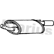 Exhaust Rear Back Box For Ford Puma 1.7 16V Klarius 1049054