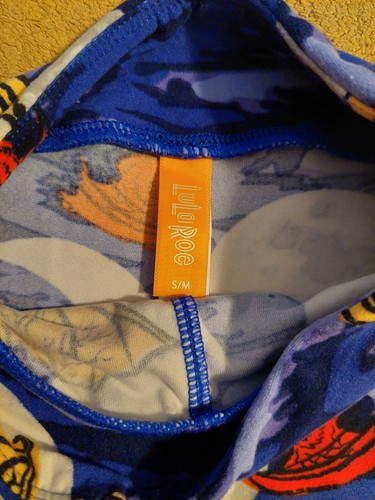 Lularoe - Kids Halloween Leggings S/M - Set Of 2 - Bats, Moons, Witch's Hats - Picture 6 of 11