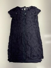 Ann Taylor Loft Womens Navy Blue Floral Lace Dress Size 4
