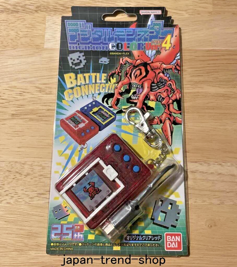 BANDAI デジタルモンスター Ver.4 赤 Digital Monster Color Ver.4 Original Clear Red Digimon 25th