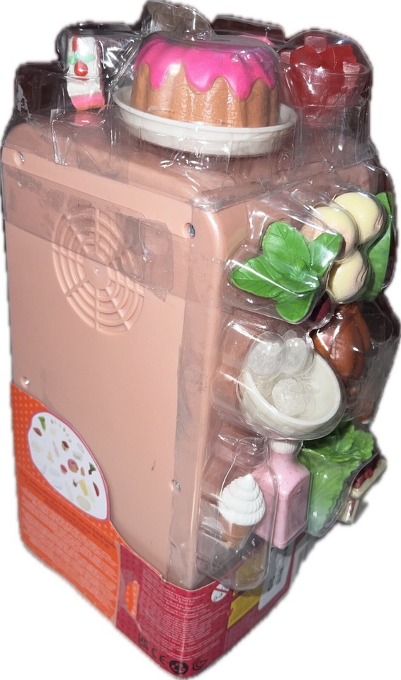 Our Generation Perfectly Fresh Mini Fridge Play Food Set Refrigerator